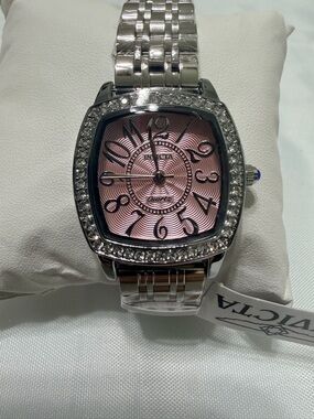 Invicta Women’s Silver Bracelet Watch with Pink Dial